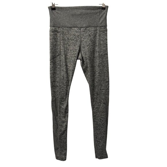 Athleta Exhale Heel Tight Leggings Sz M Gray Inseam 32'' Legging - Picture 2 of 12